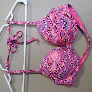Xhilaration Pink bikini top size large
